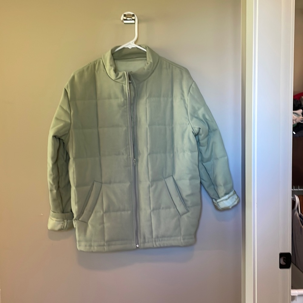 Quilted bomber jacket